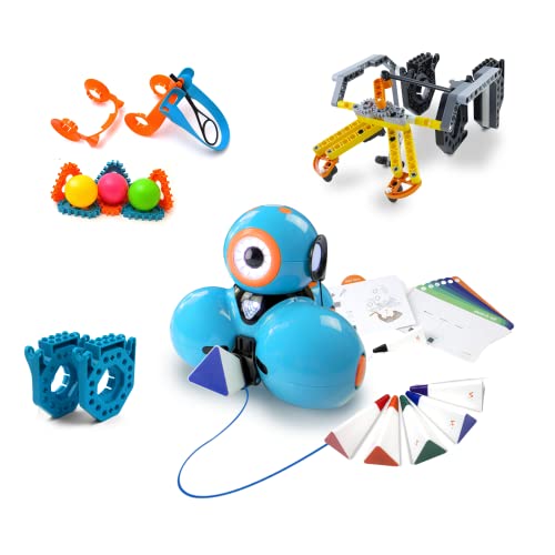 Wonder Workshop Dash Robot Wonder Pack â Coding Educational Bundle for Kids 6+ â Free STEM Apps with Instructional Videos - Launcher Toy, Sketch Kit Drawing, Gripper Building from Wonder Workshop