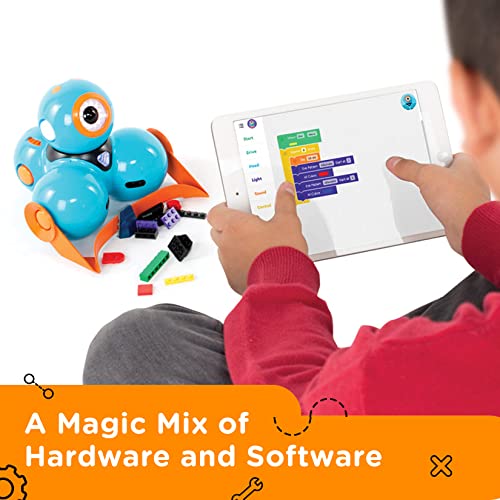 Wonder Workshop Dash Robot Wonder Pack â Coding Educational Bundle for Kids 6+ â Free STEM Apps with Instructional Videos - Launcher Toy, Sketch Kit Drawing, Gripper Building from Wonder Workshop