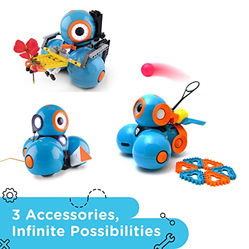 Wonder Workshop Dash Robot Wonder Pack â Coding Educational Bundle for Kids 6+ â Free STEM Apps with Instructional Videos - Launcher Toy, Sketch Kit Drawing, Gripper Building from Wonder Workshop