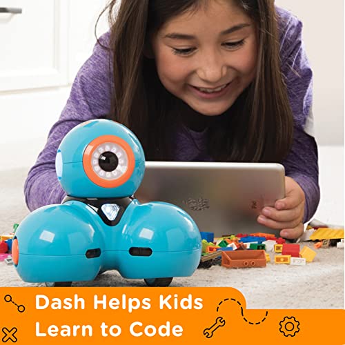 Wonder Workshop Dash Robot Wonder Pack â Coding Educational Bundle for Kids 6+ â Free STEM Apps with Instructional Videos - Launcher Toy, Sketch Kit Drawing, Gripper Building from Wonder Workshop
