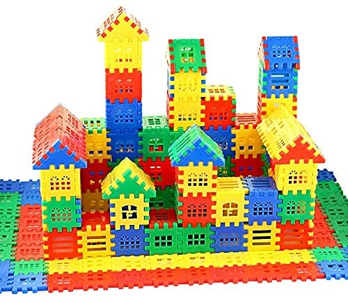DEJUN Interlocking Children's Building Block Toys - Toddler Building Blocks Educational Toy Set-40( 70pcs) by GENERIC