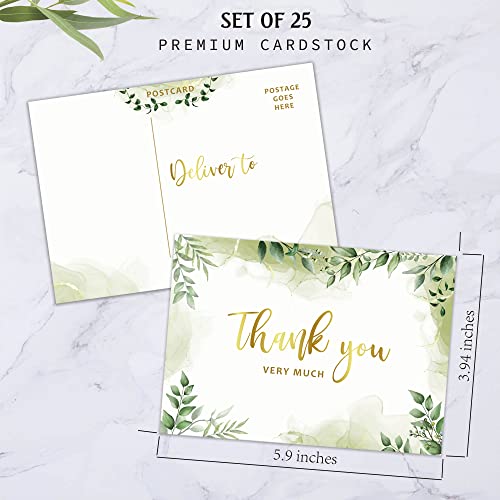 25 Double-Sided Greenery Baby Shower Invitation Set with Envelopes - Gender Neutral Blank Fill-in Invites for Boy or Girl - Includes Double-Sided Books for Baby, Double-Sided Diaper Raffle, Thank You Cards and Seals from 
