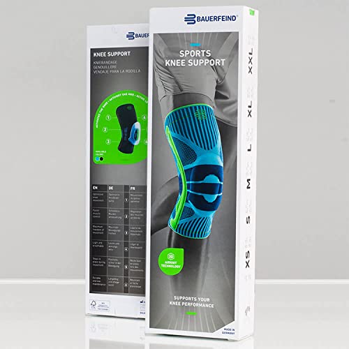 Bauerfeind Sports Knee Support - Knee Brace for Athletes with Medical Grade Compression - Stabilization and Patellar Knee Pad (Black, M) from Bauerfeind