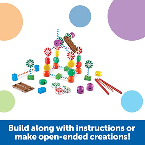 Learning Resources Candy Construction Building Set, Fine Motor Building Toy, 92 Pieces, Ages 4+ by Learning Resources