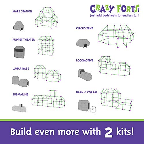 Crazy Forts, Purple, 69 Pieces by Crazy Forts