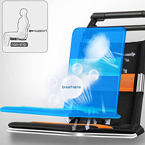 Portable Folding Wheelchair, Travel Wheelchair with handbrake, Ultra-Light Wheelchair for The Elderly and Children (with Bag) by YADE MEDICAL EQUIPMENT CO.,LTD