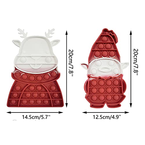 44 Pack Christmas Novelty Assortment Pop Dimple Fidget Toys,Decorations Game Toys Fidget Packs for Kids Party Favors, Christmas Goodie Bags from xinge