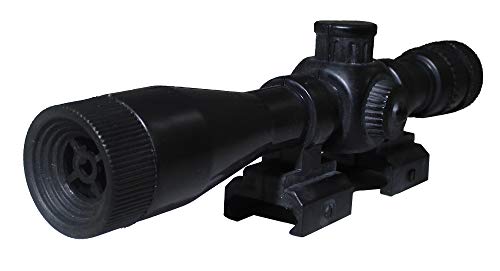 Nicky Bigs Novelties 23" Pump Action Suction Dart Bullet Rifle Western Hunting Novelty Toy Plastic Shooting Sniper Scope Fake Gun Black with Orange Tip from Rhode Island