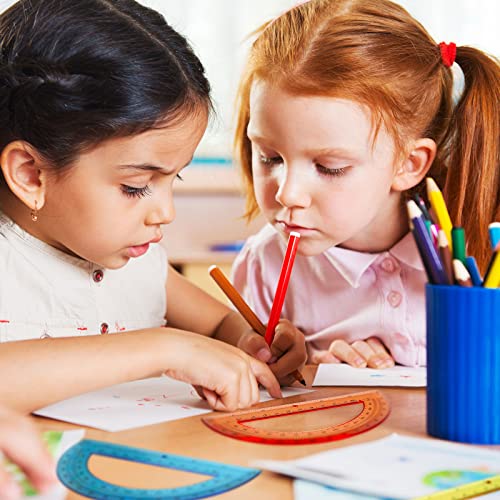 Math Protractors Plastic Protractors 180 Degrees 6 Inch Translucent Protractors for Geometry, Angle Measurement, Kids Students School Supplies (72 Pieces) by Zonon