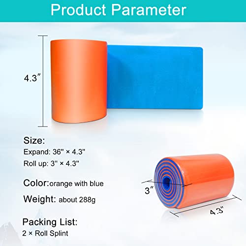 2 Pack Universal Aluminum Roll Splint Medical Polymer Fixture Bone First aid - 36 INCH by TANDCF