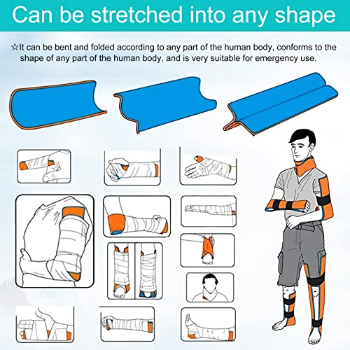 2 Pack Universal Aluminum Roll Splint Medical Polymer Fixture Bone First aid - 36 INCH by TANDCF