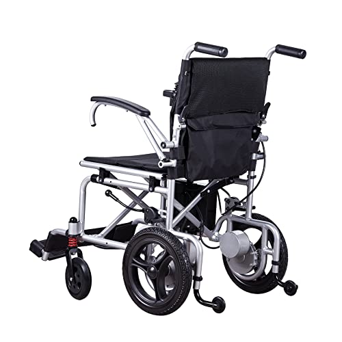 Alton Best Rated Exclusive Dual Motors Deluxe Electric Wheelchair for Adults. Heavy Duty Lightweight Foldable Dual Battery Travel Power Wheelchairs. Silla de Ruedas Electrica from JBH