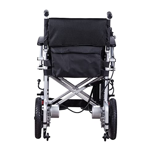 Alton Best Rated Exclusive Dual Motors Deluxe Electric Wheelchair for Adults. Heavy Duty Lightweight Foldable Dual Battery Travel Power Wheelchairs. Silla de Ruedas Electrica from JBH