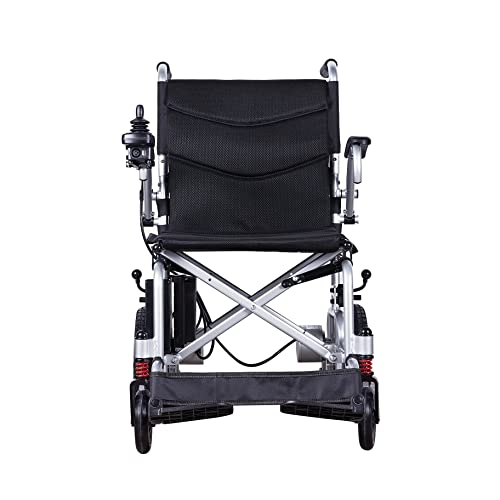 Alton Best Rated Exclusive Dual Motors Deluxe Electric Wheelchair for Adults. Heavy Duty Lightweight Foldable Dual Battery Travel Power Wheelchairs. Silla de Ruedas Electrica from JBH