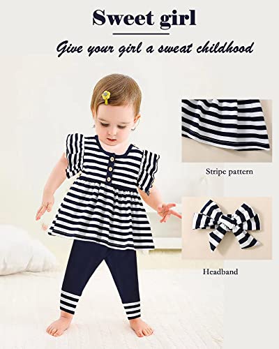 12-18 Months Baby Girl Clothe 18 Month Girl Clothing Spring Shirt Top Pant Set Girl Outfits 18 Months Toddler Girl Clothe by 