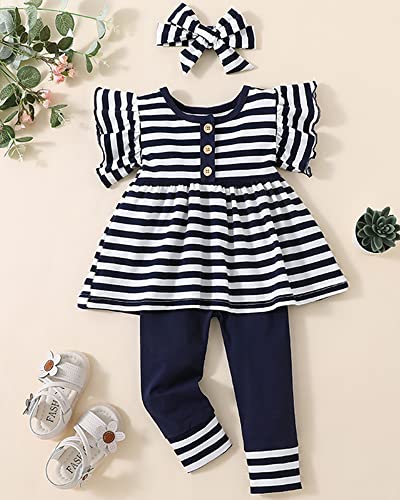 12-18 Months Baby Girl Clothe 18 Month Girl Clothing Spring Shirt Top Pant Set Girl Outfits 18 Months Toddler Girl Clothe by 