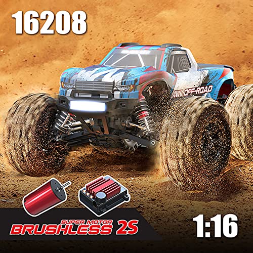 Muised Hyper Go MJX 16208,16209,16210, 1/16 Brushless RC 4WD High Speed Off-Road Buggy Truck, 45km/h, Ready to Run 4X4 Fast Remote Control Car Funny Toys Halloween Toys for Girls 8-12 by Muised