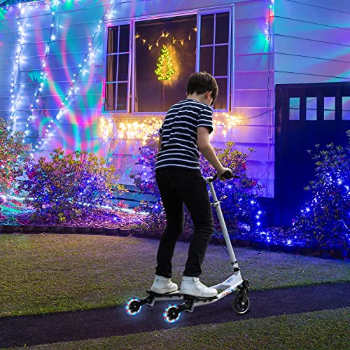 AODI Swing Scooter for Kids, 3 Wheels Foldable Wiggle Scooter Push Drifting with Adjustable & 2 Rear LED Wheels Kicks Scooter for Boys and Girls Ages 3-8 by AODI