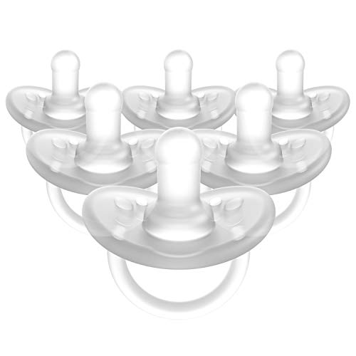 Evenflo Feeding Balance Plus Stage 1 Cylindrical Baby, Newborn and Infant Pacifier - Developed with Pediatric Feeding Specialists - 0 to 6 Months (Pack of 6) from Evenflo Feeding