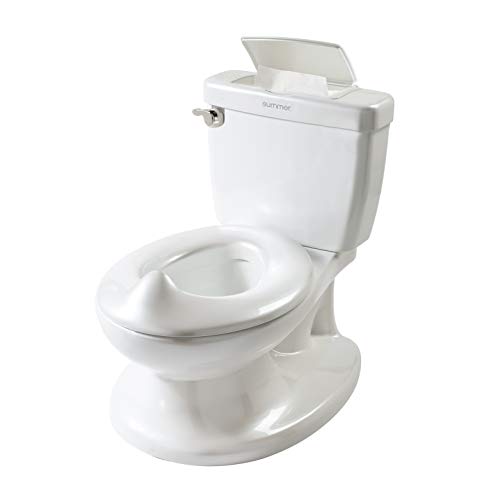 Summer Infant My Size Potty, White - Realistic Potty Training Toilet Looks and Feels Like an Adult Toilet - Easy to Empty and Clean by Summer Infant
