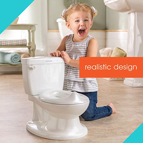 Summer Infant My Size Potty, White - Realistic Potty Training Toilet Looks and Feels Like an Adult Toilet - Easy to Empty and Clean by Summer Infant