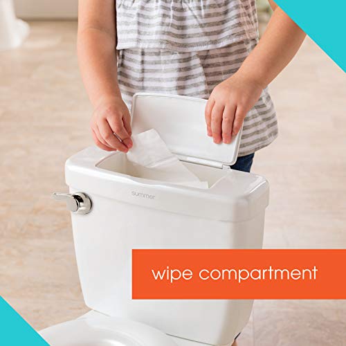 Summer Infant My Size Potty, White - Realistic Potty Training Toilet Looks and Feels Like an Adult Toilet - Easy to Empty and Clean by Summer Infant