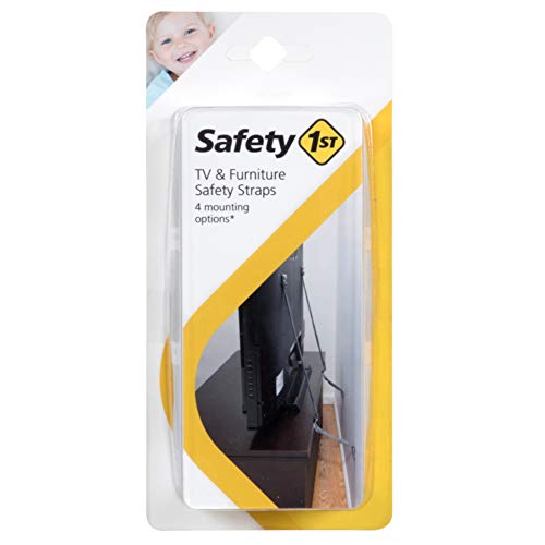 Safety 1st TV & Furniture Safety Straps, Black, Multi, 2 Straps by Dorel Juvenile Group-CA