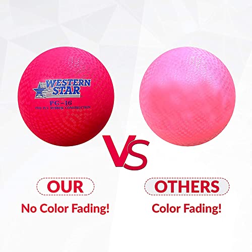 New Western Star Soft Touch Vinyl Extra Large Size 8.5" Playground Ballâ Outdoor 4 Square Dodgeball Kids Toddler from Western Star