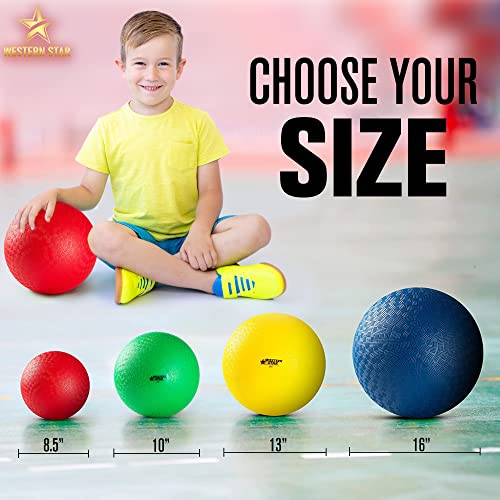 New Western Star Soft Touch Vinyl Extra Large Size 8.5" Playground Ballâ Outdoor 4 Square Dodgeball Kids Toddler from Western Star