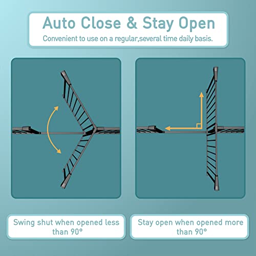 Stand 38.5" Extra Tall Dog Gate for The House - 65.35"-68.11" Wide Long Large Pressure Mounted Baby Gates with Door for Stairs Doorways - Walk Through Indoor Toddler Puppy Pet Safety Gate by Fairy Baby