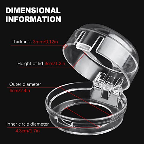 ZukoCert Stove Knob Covers for Child Safety, Thermostability Clear Easy Cleaning Gas Stove Knob Covers Protect Kids with A Child Proof Lock, Oven Knob Covers for Child Safety (5 Pack) from 