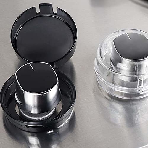 ZukoCert Stove Knob Covers for Child Safety, Thermostability Clear Easy Cleaning Gas Stove Knob Covers Protect Kids with A Child Proof Lock, Oven Knob Covers for Child Safety (5 Pack) from 