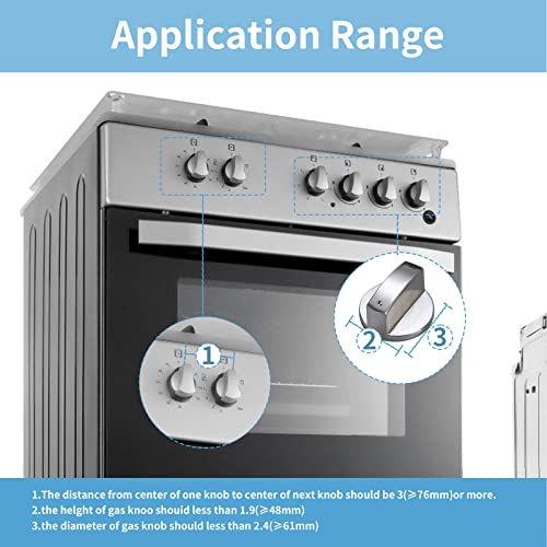 Stove Knob Covers Child Safety (6-Pack), Upgraded Design Baby Proof Locks, Universal Size Baby Safety Gas Guards, Oven and Stove Knobs Childproof Universal Fit Child Safety Guards from yunkey