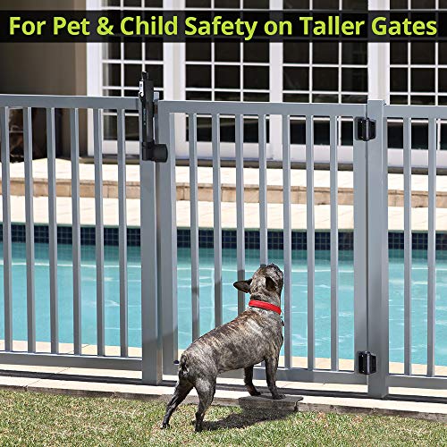 D&D Technologies ML3VPKAWT MagnaLatch Vertical Pull, Child & Pet Safety Magnetic Gate Latch and Lock, for Any Square Gate White by D&D TECHNOLOGIES
