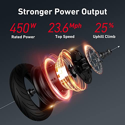 NIU KQi3 Max Electric Scooter, 450W Power, 40 Miles Long Range, Max Speed 23.6MPH, 25% Hill Climbing, 265lbs Max Load, Self-Healing Tires, Portable Folding Electric Scooter for Adults, UL Certified from Jiangsu Niu Electric Technology Co., Ltd