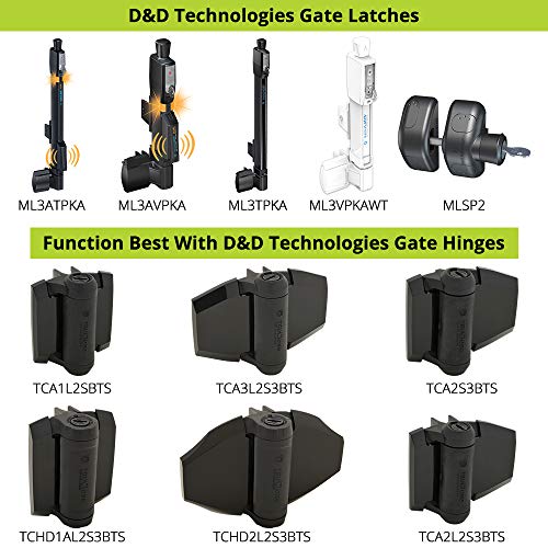 D&D Technologies ML3VPKAWT MagnaLatch Vertical Pull, Child & Pet Safety Magnetic Gate Latch and Lock, for Any Square Gate White by D&D TECHNOLOGIES