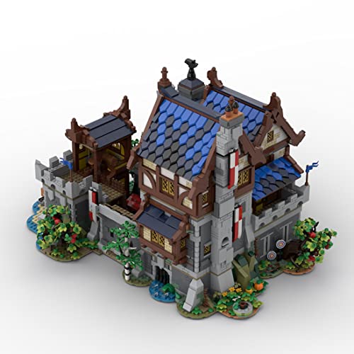 PHYNEDI Medieval Series Castle Fortress Bricks Model Compatible with Lego, MOC Construction Collection Architecture Challenge Building Toy (5,000+Pieces) by Powerbrick