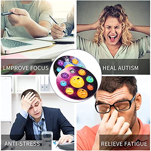 Lamvpker Solar System Dimple for Kids Simple Planet Dimple Oversize Poppet Fidget Toy Space Astronomy Space Toys Educational Toys for Party Favors Christmas Birthday Gift from Lamvpker