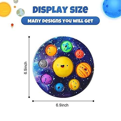 Lamvpker Solar System Dimple for Kids Simple Planet Dimple Oversize Poppet Fidget Toy Space Astronomy Space Toys Educational Toys for Party Favors Christmas Birthday Gift from Lamvpker
