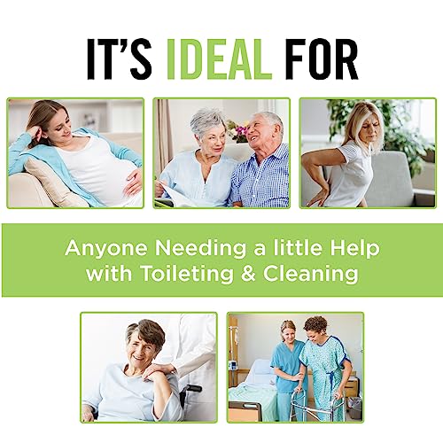 Juvo Toilet Aid - 18â Long Reach Personal Wiping Aid with Hygienic Cover - Easy Use Comfort Self Wiper for Toileting (SATA01) by Juvo