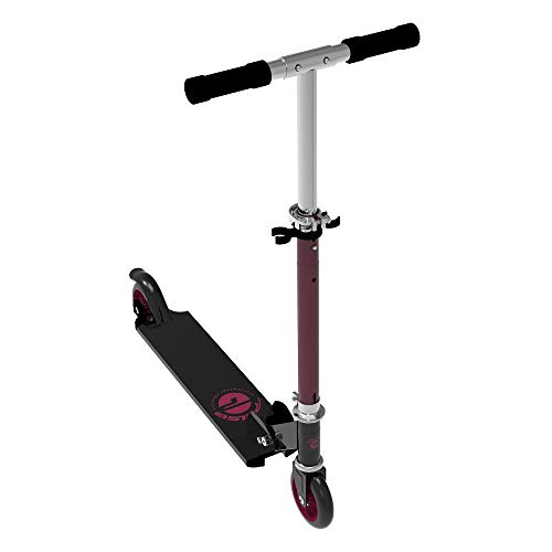 Pulse Performance Products 2 Wheel Aluminum Folding Scooter - Red/Black by Bravo Sports