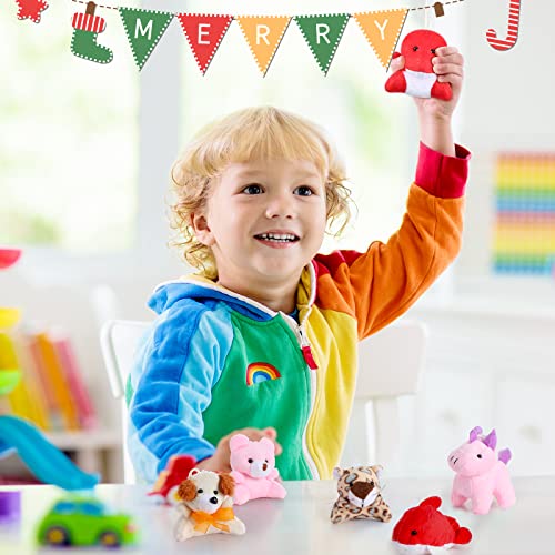 HyDren 120 Pcs Mini Animal Plush Toys Party Favors Small Stuffed Animals Bulk Cute Jungle Sea Animal Toy Keychain Decoration Birthday Party, Christmas, Classroom Prize, Teacher Student Award, Gift from HyDren