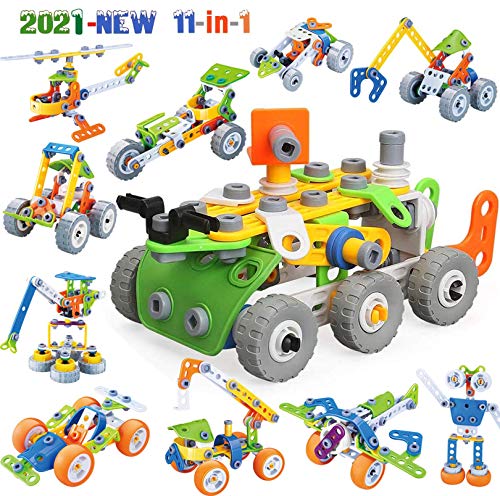 175 Pieces STEM Toys Kit Building Toy for Kids Building Blocks Learning Set for Age 4 5 6 7 8 9 10Year Old Boy Girl Best Kids Toy Creative Game Fun Activity Superior Gift for Your Kid from MOONTOY