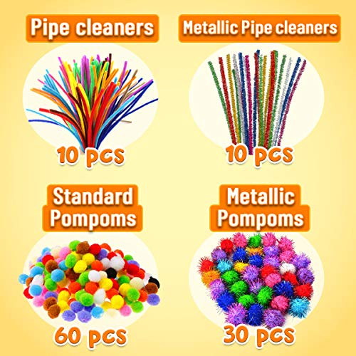 GoodyKing Arts and Crafts Supplies for Kids- D.I.Y. College School Kindergarten Crafting Supply Set Pipe Cleaner - All in One for Kids Age 4 5 6 7 8 9 Years Old Boy Girls by GoodyKing