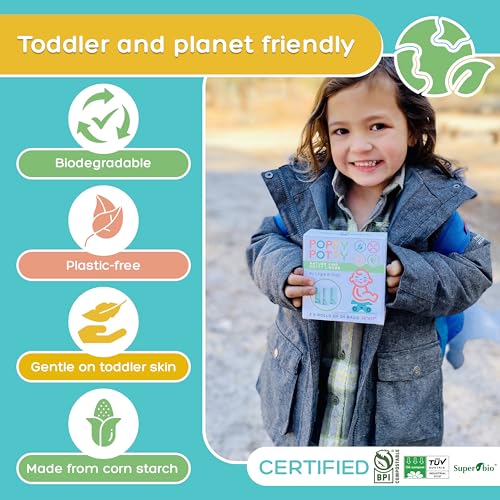 Potty Chair Liners Universal Fit Biodegradable - 60 Count Potty Bags- Fits Most Portable Potties - Bags are 16"x17"- Multi-Pack - Disposable - Soft Touch, Leak-Proof, Compostable - 3xRolls of 20 Each by Logie & Gray