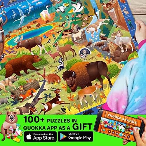 60 Pieces Floor Puzzles for Kids Ages 3-5 â 2 Big Toddler Jigsaw Puzzles 4-8 Years Old by QUOKKA â Search & Find Game for Learning Forest and Polar Animals - Gift Sudoku Toys for Boys Girl 6-8-10 from Adducate Ukraine LLC