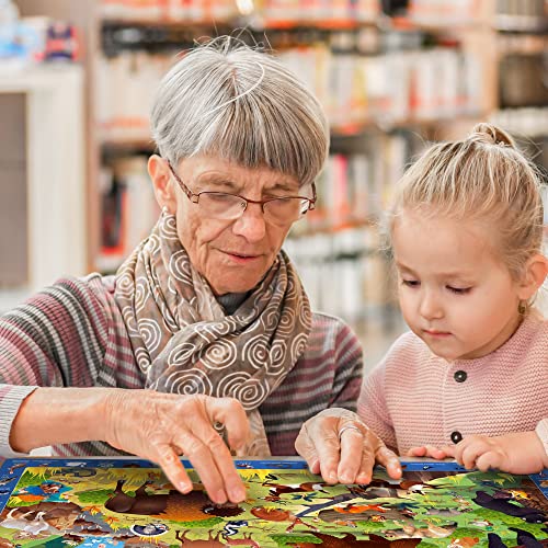 60 Pieces Floor Puzzles for Kids Ages 3-5 â 2 Big Toddler Jigsaw Puzzles 4-8 Years Old by QUOKKA â Search & Find Game for Learning Forest and Polar Animals - Gift Sudoku Toys for Boys Girl 6-8-10 from Adducate Ukraine LLC