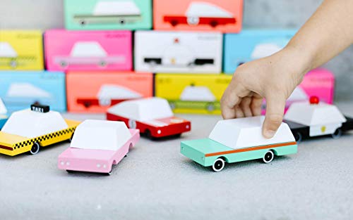 Candylab Toys - Wooden Cars and Vintage Toys for Kids - Teal Wagon, CANDYCARÂ® Collection from Candylab Toys