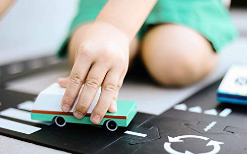 Candylab Toys - Wooden Cars and Vintage Toys for Kids - Teal Wagon, CANDYCARÂ® Collection from Candylab Toys