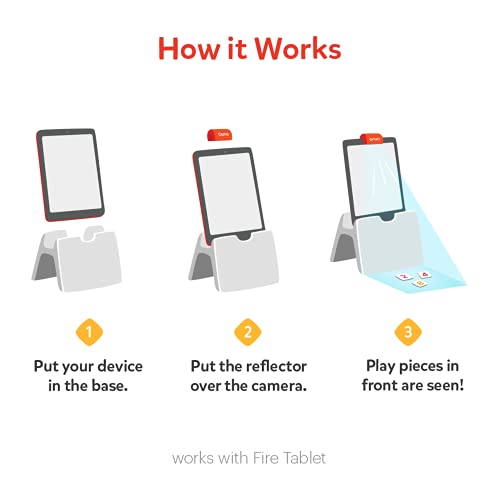 Osmo - Little Genius Starter Kit for Fire Tablet + Early Math Adventure - Valentine Toy/Gift - 6 Educational Games-Counting, Shapes & Phonics-STEM Gifts-Ages 3 4 5(Osmo Fire Tablet Base Included) by Osmo